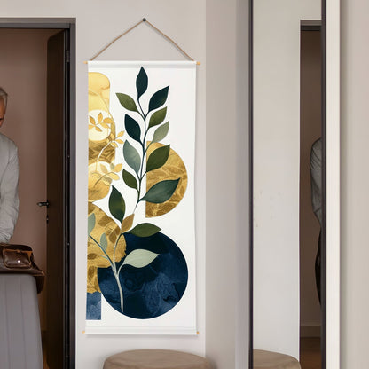 Large Wallpaper Style Wall Hanging Tapestry. Thick fabric, Ready to Hang Wall Décor. Size 24 In x 60 In. BOHOTPS004