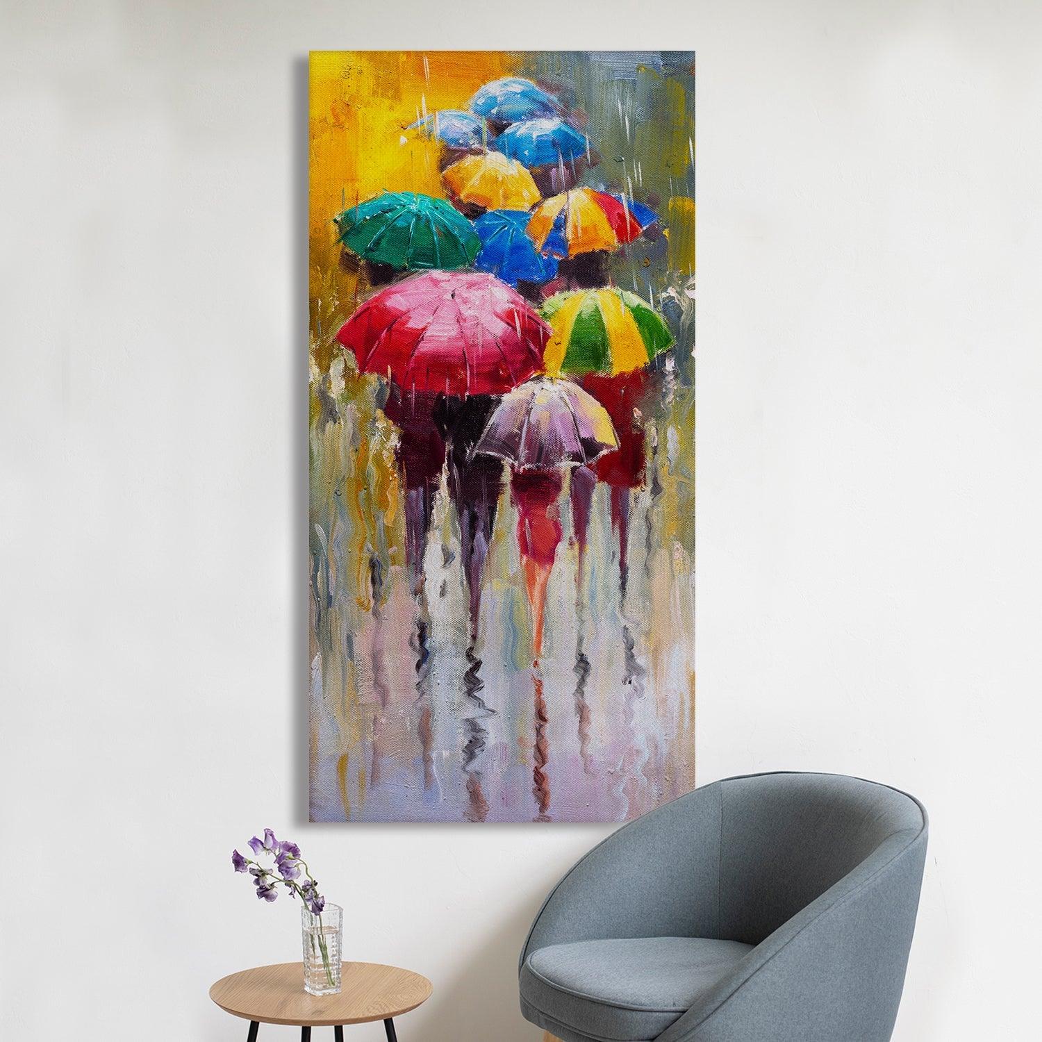 Abstract Modern Art Large Canvas Paintings. Framed Digital Reprints of Famous and Vibrant Artwork (MAWA18) - Khirki.in 