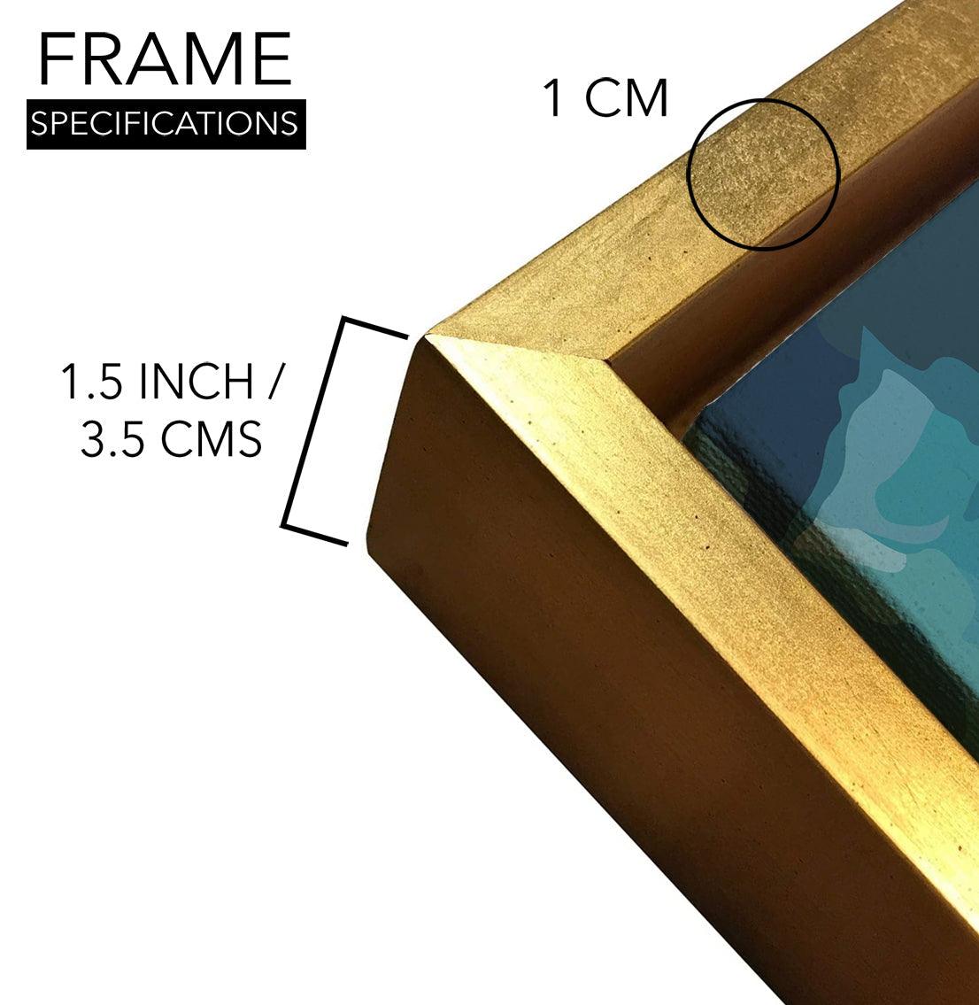 Amazing Wildlife Wall Art. Large Canvas Framed Digital Reprints of Jungle, Wildlife, Animals and Birds. Ready To Hang. Size:  24 Inch x 48 Inch (WBWA52) - Khirki.in 