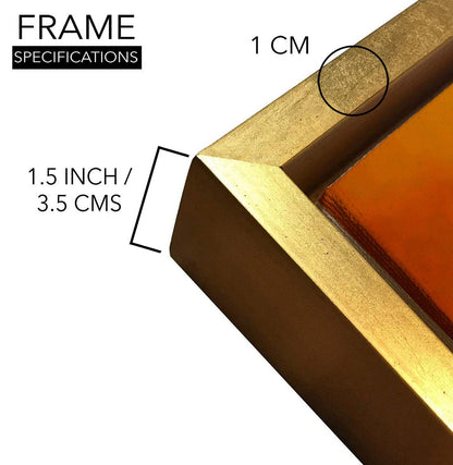 Seven Running Horses Vastu Canvas Paintings Framed For Living Room Wall Decoration (VAWA06) - Khirki.in 