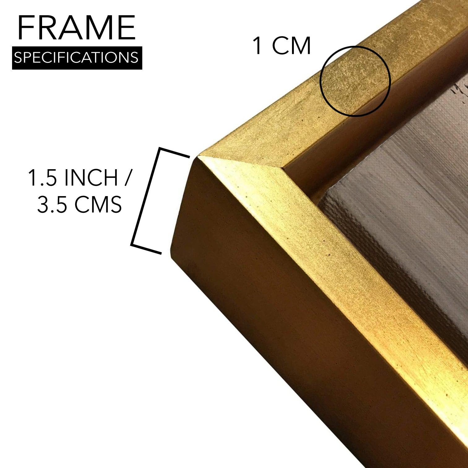 Landscapes Abstract Modern Art Large Canvas Paintings. Framed Digital Reprints of Famous and Vibrant Artwork (LDWA05) - Khirki.in 