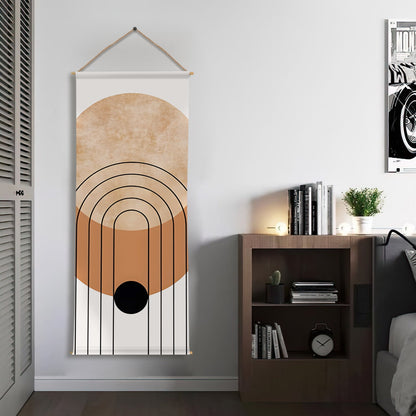 Large Wallpaper Style Wall Hanging Tapestry. Thick fabric, Ready to Hang Wall Décor. Size 24 In x 60 In. BOHOTPS005