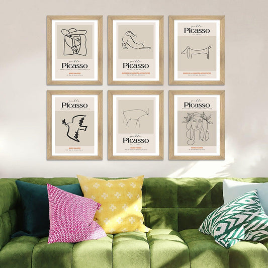 Exclusive Vintage Art Paintings: Enhance Your Home Décor with Framed European and Floral Masterpieces - Perfect for Living Rooms, Bedrooms, and Office Spaces (PICASSO) (ARTFM009) - Khirki.in 