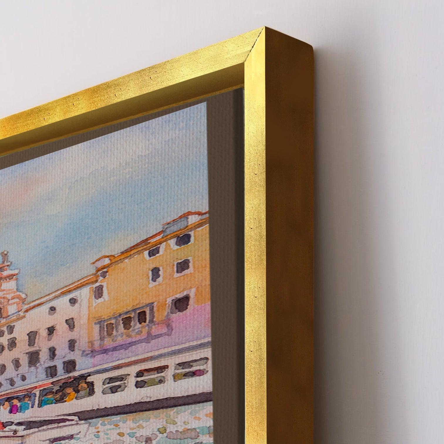 Landscapes Abstract Modern Art Large Canvas Paintings. Framed Digital Reprints of Famous and Vibrant Artwork (LDWA03) - Khirki.in 