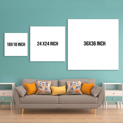 Indian Traditional Pichwai Wall Art Canvas Painting For Home Decor (PWA02).