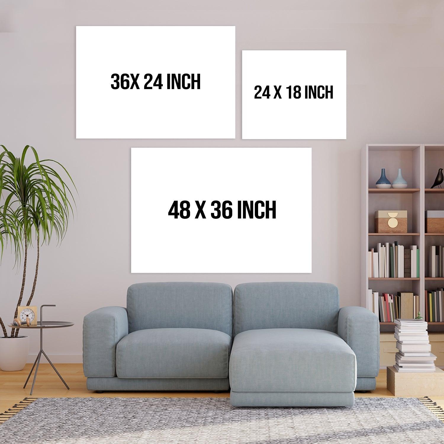 Beautiful Landscapes Painting on Canvas. Large Premium Framed Wall Art for Living Room, Office Spaces.  (LDWA23) - Khirki.in 