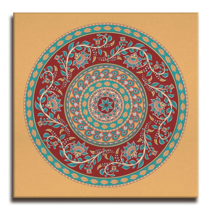 Indian Kalamkari Wall Art Canvas Painting For Home and Hotels Wall Decoration