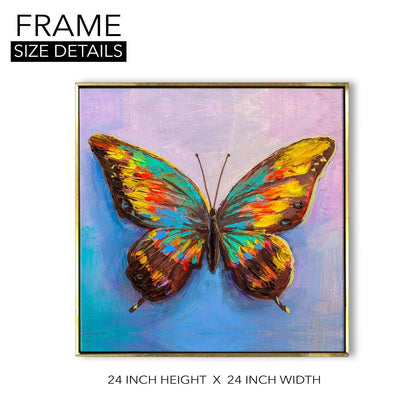 Butterfly Vastu Canvas Painting Framed For Living Room 