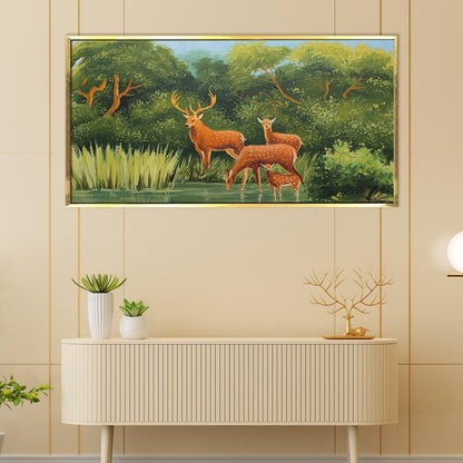 Deer Vastu Canvas Pianting