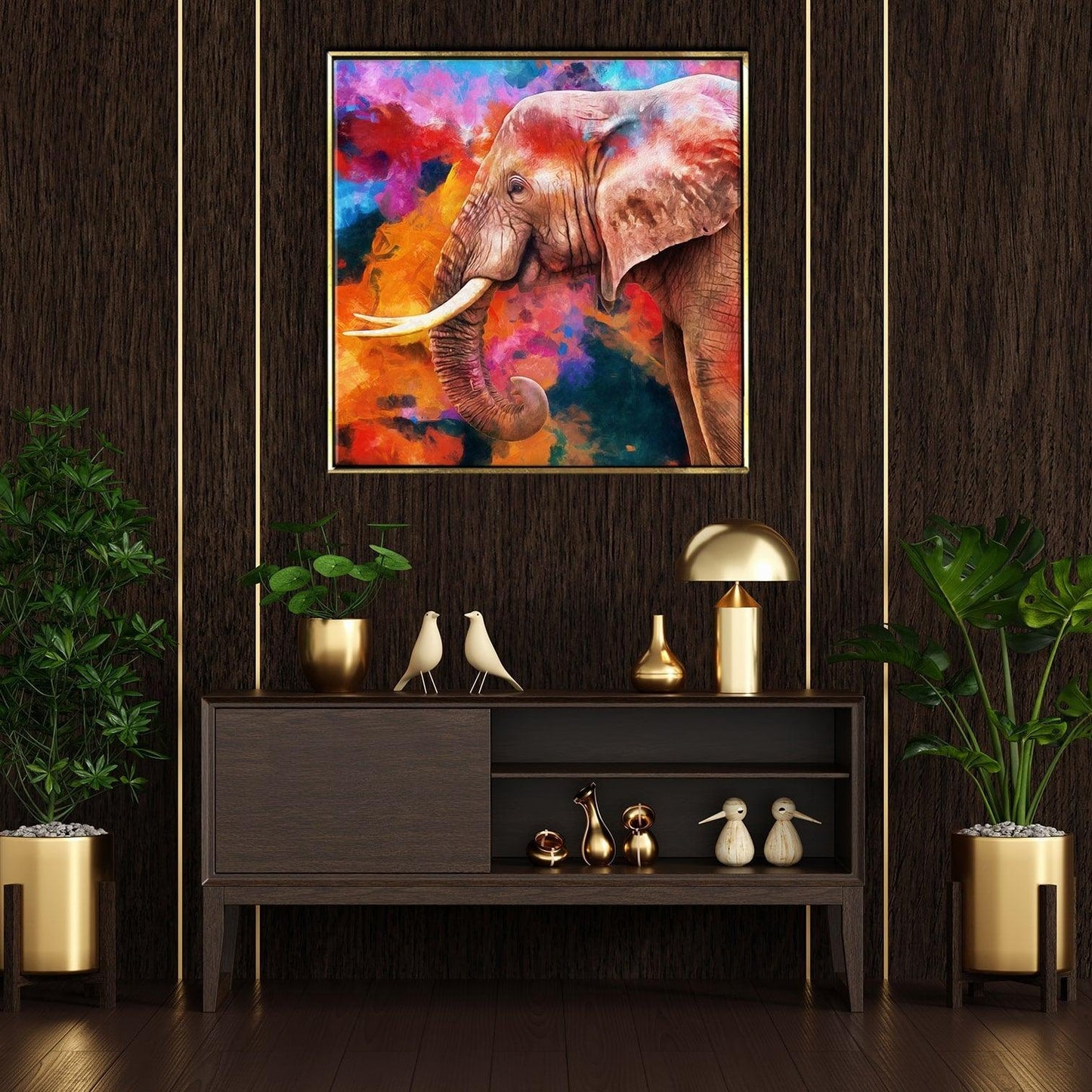 Elephant Vastu painting