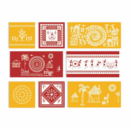 Ethnic Indian Tribal Canvas Painting Frame For Living Rooms and Hote