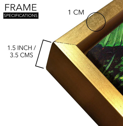 Feng Shui Koi Fish Canvas Painting Framed For Living Room