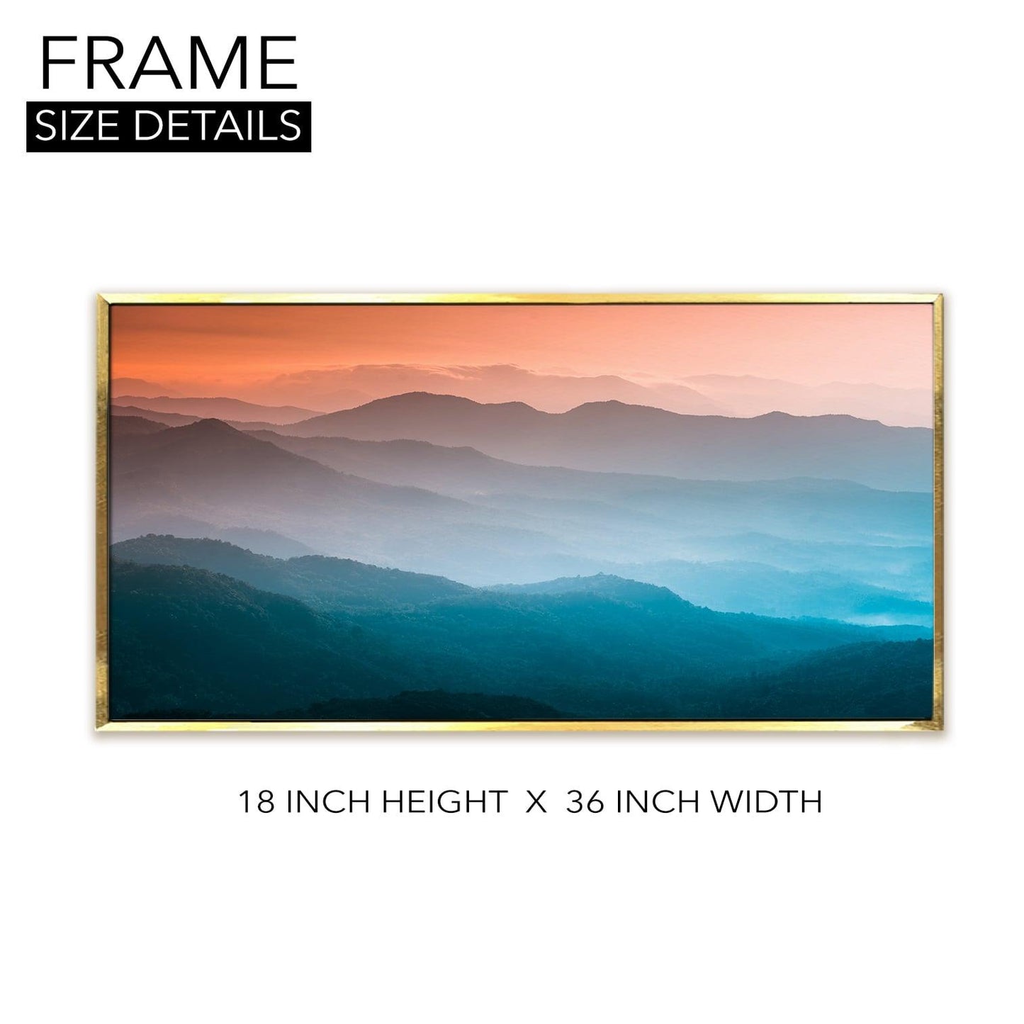 Feng Shui Mountain Canvas Painting For Home and Office