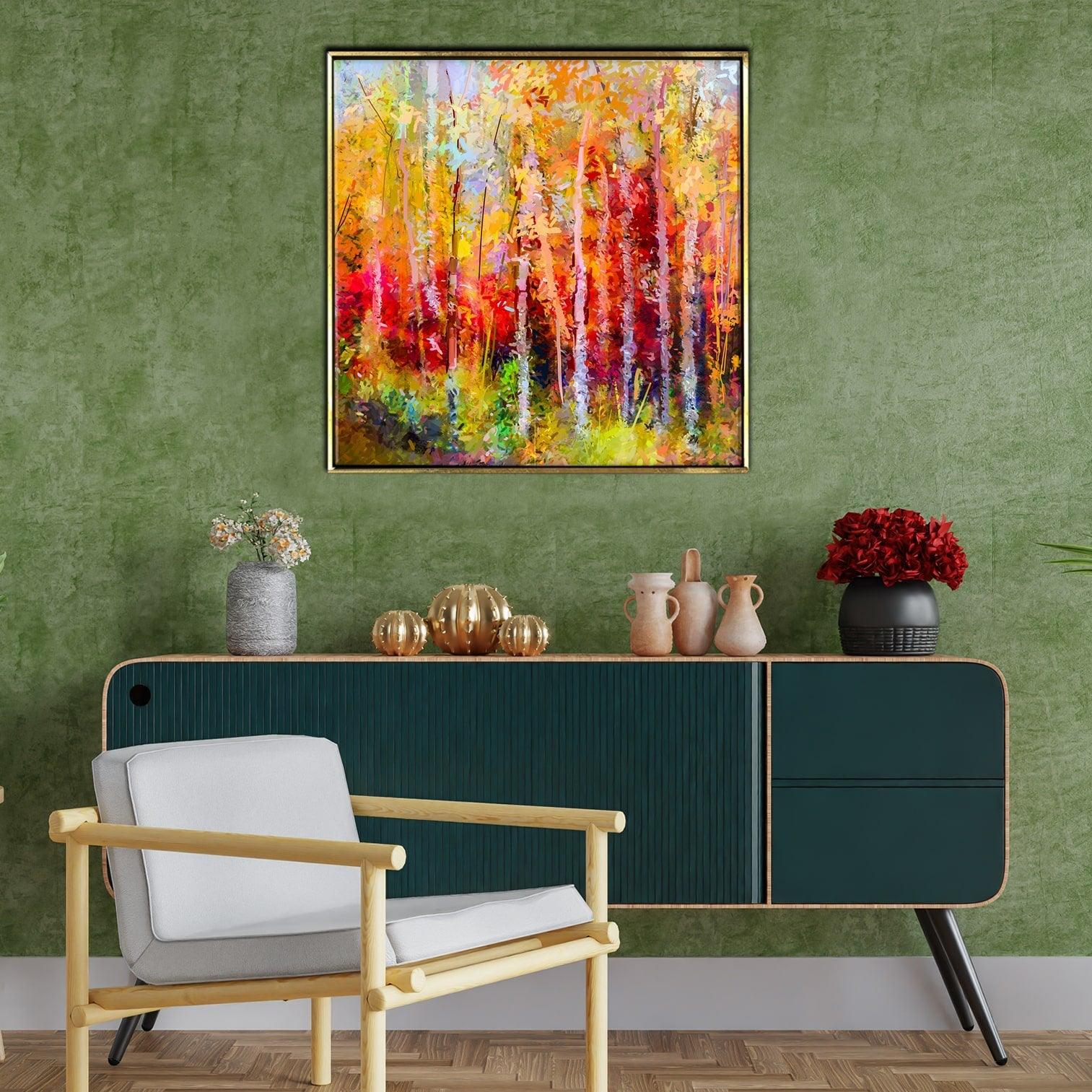 Forest Vastu Canvas Painting Framed For Home and Office