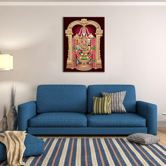 God Tirupati Venkatachalapathy Canvas Painting
