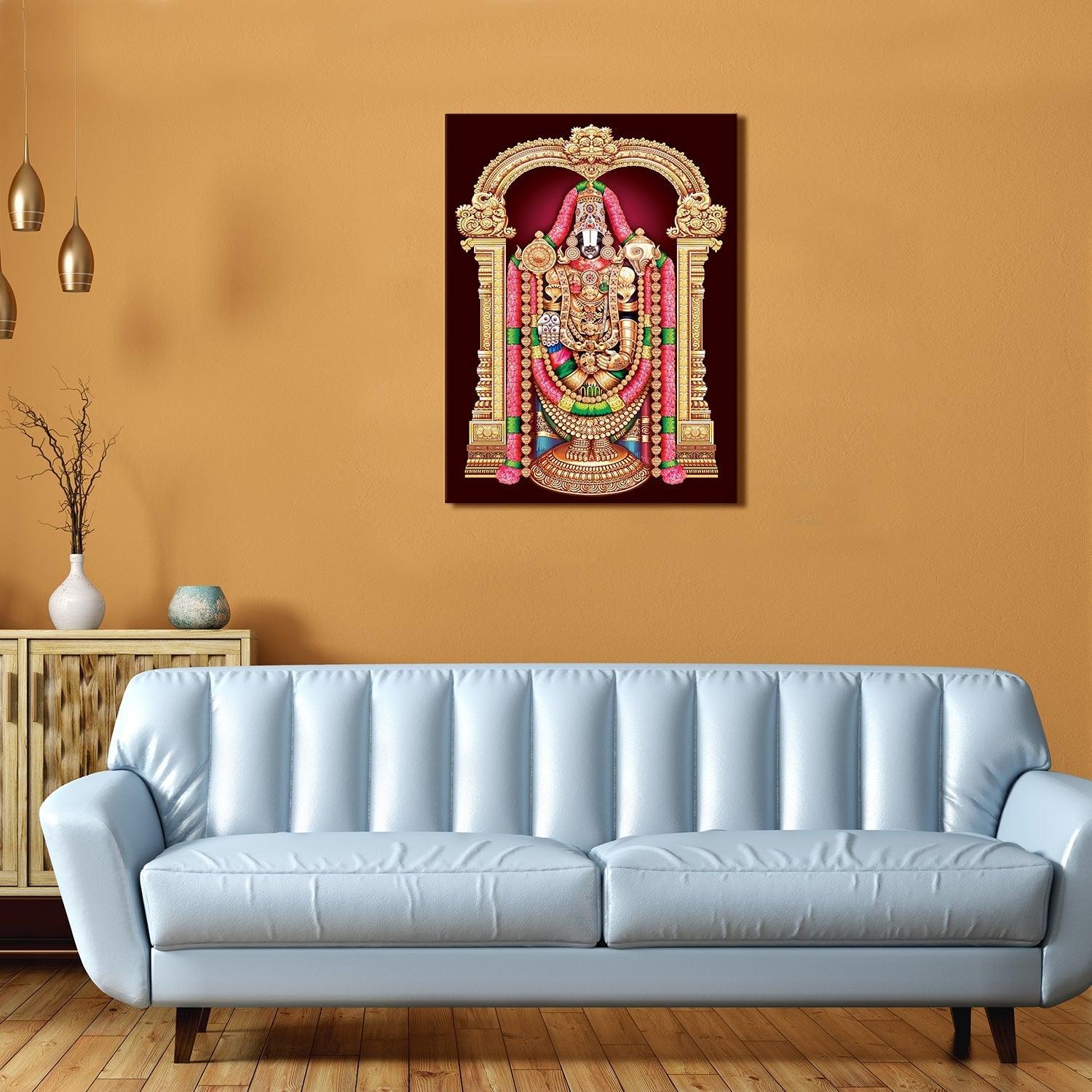 God Tirupati Venkatachalapathy Canvas Painting
