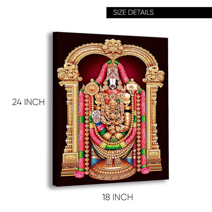 God Tirupati Venkatachalapathy Canvas Painting