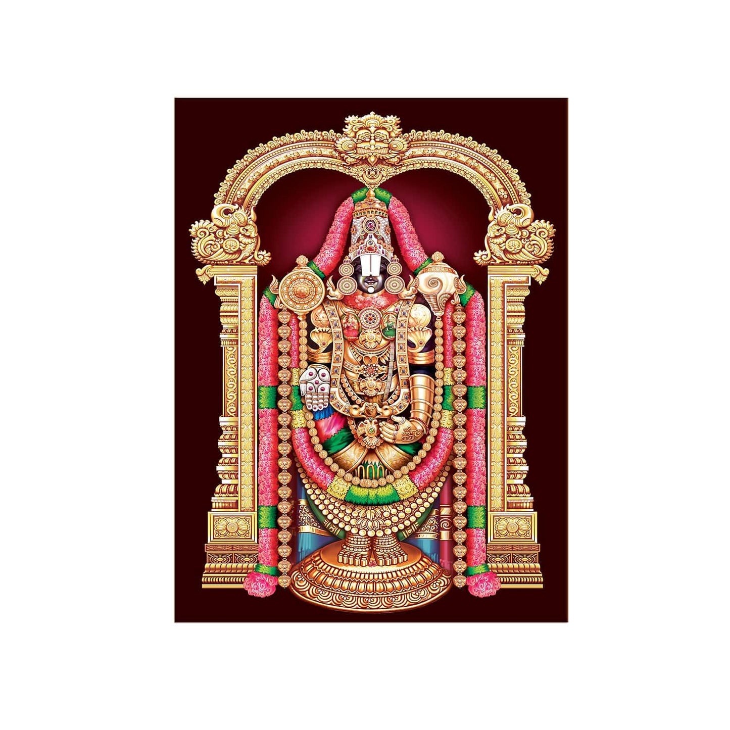 God Tirupati Venkatachalapathy Canvas Painting