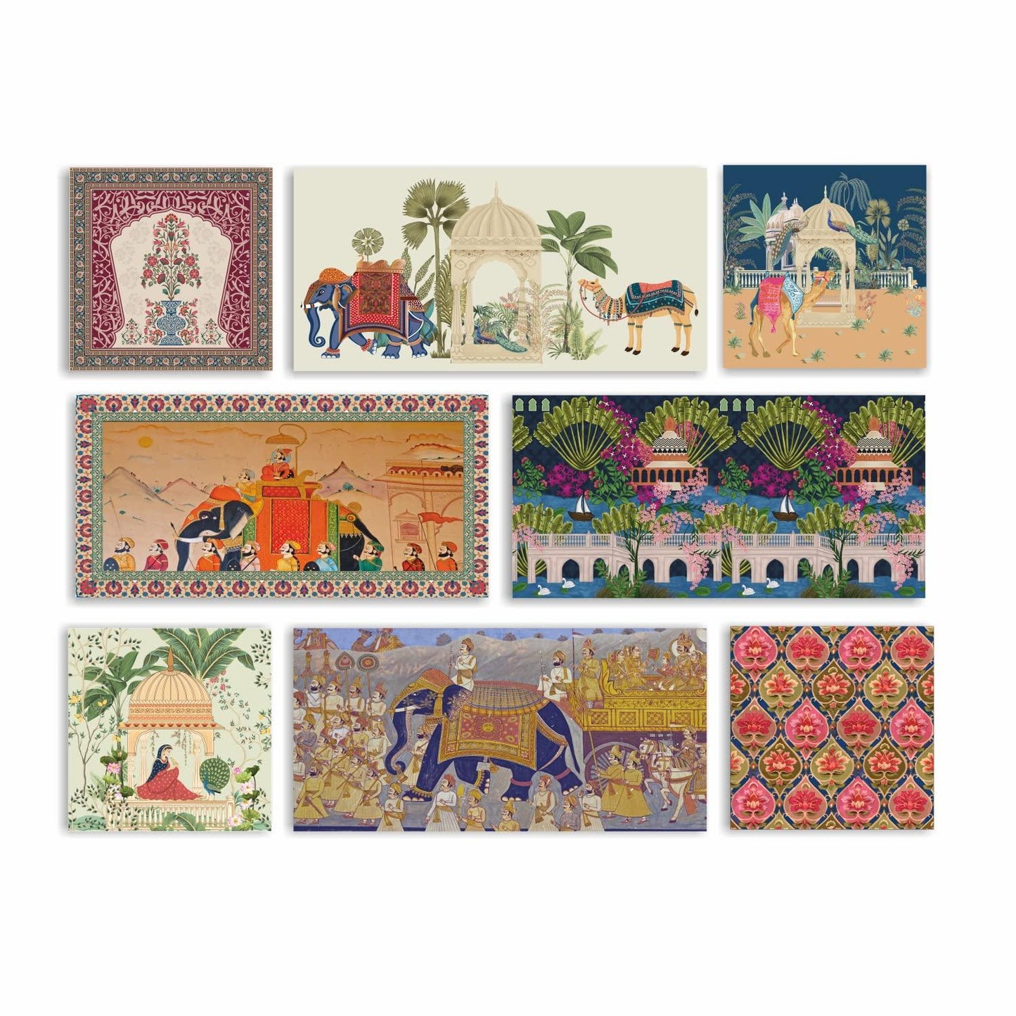 Ethnic Indian Canvas Painting Frame For Living Room and Hotel 