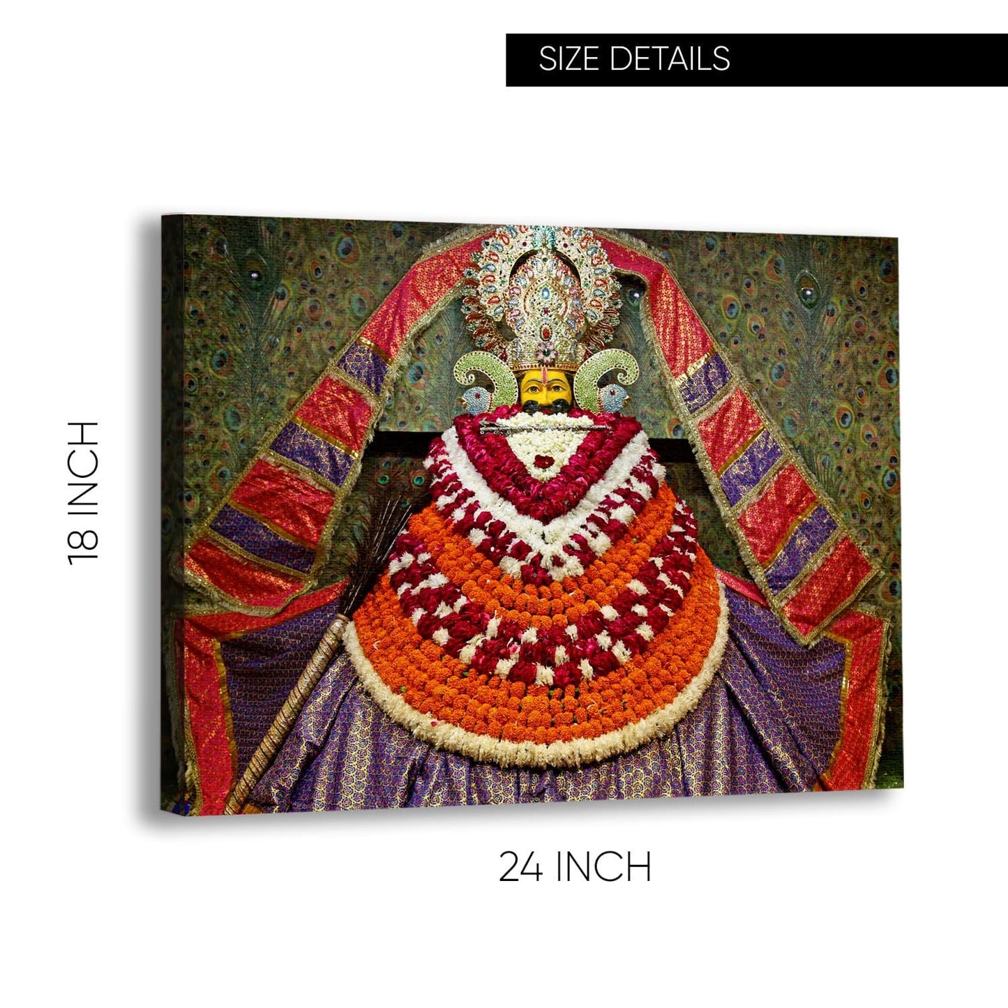 Lord Khatu Shyam ji Canvas Painting frame