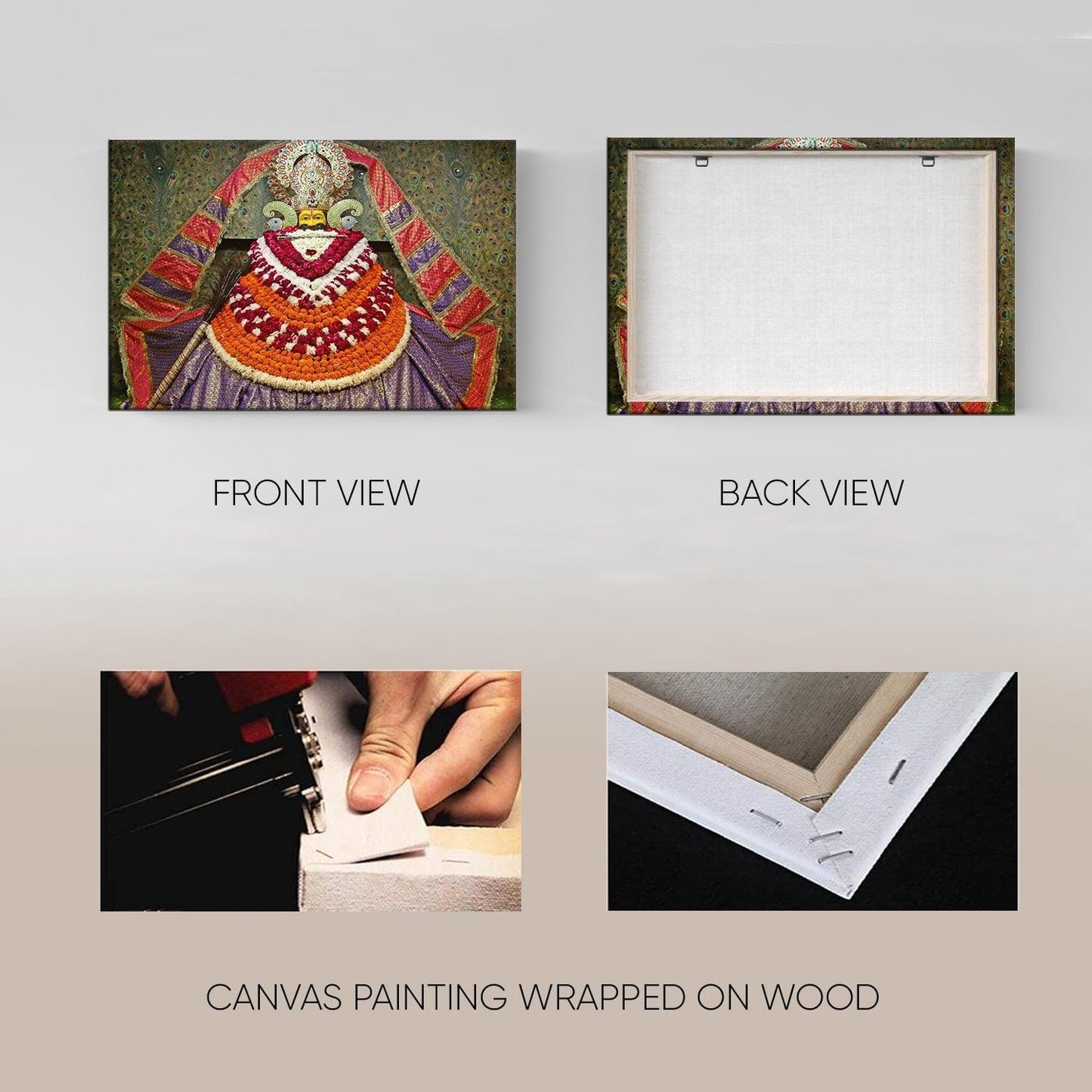 Lord Khatu Shyam ji Canvas Painting frame