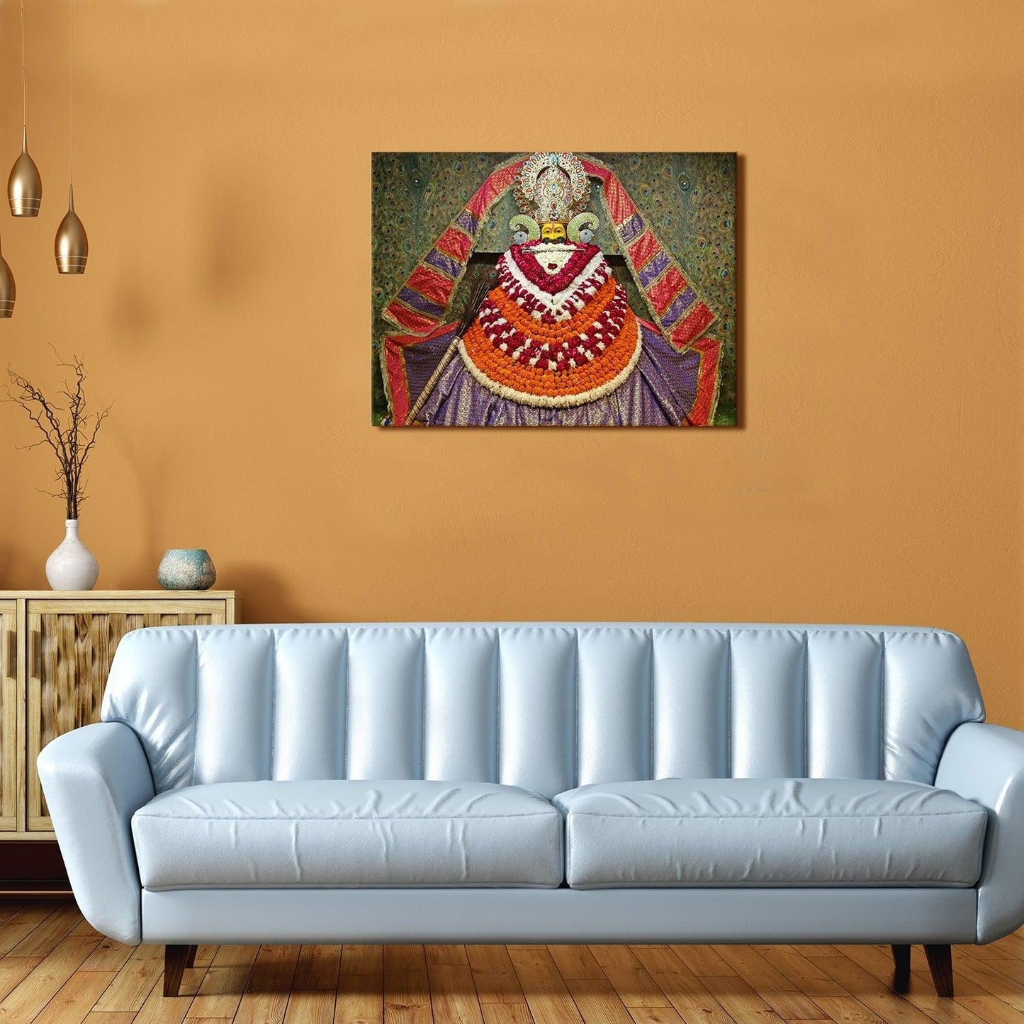 Lord Khatu Shyam ji Canvas Painting frame
