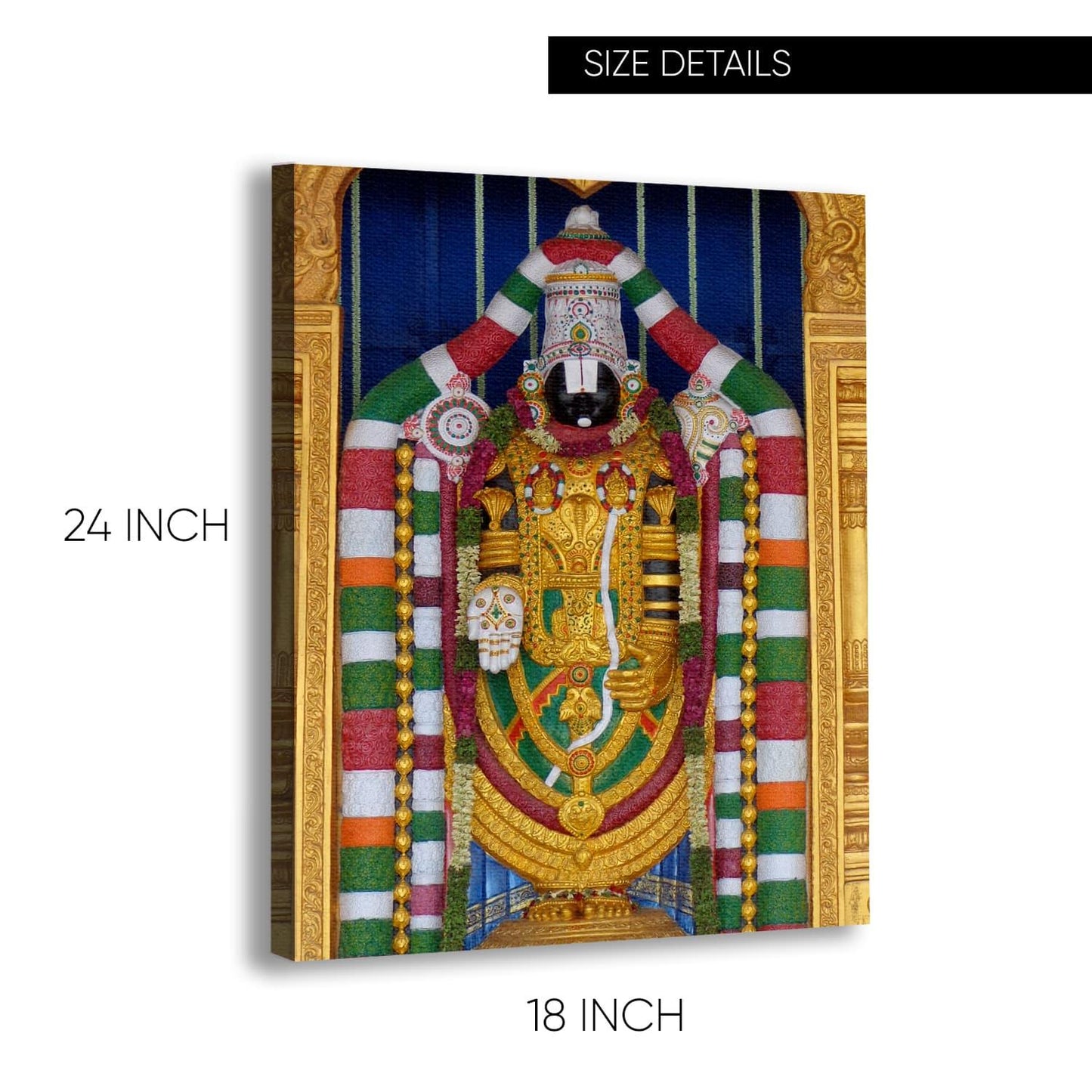 Lord Venkateswara Swamy Canvas Painting 