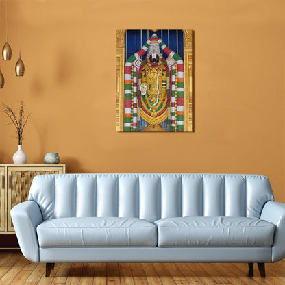 Lord Venkateswara Swamy Canvas Painting 