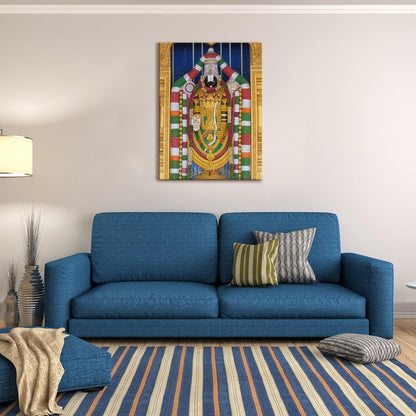 Lord Venkateswara Swamy Canvas Painting 