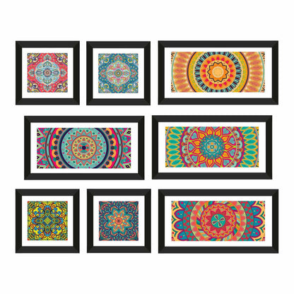 Ethnic Indian Mandala Canvas Painting Framed For home and office