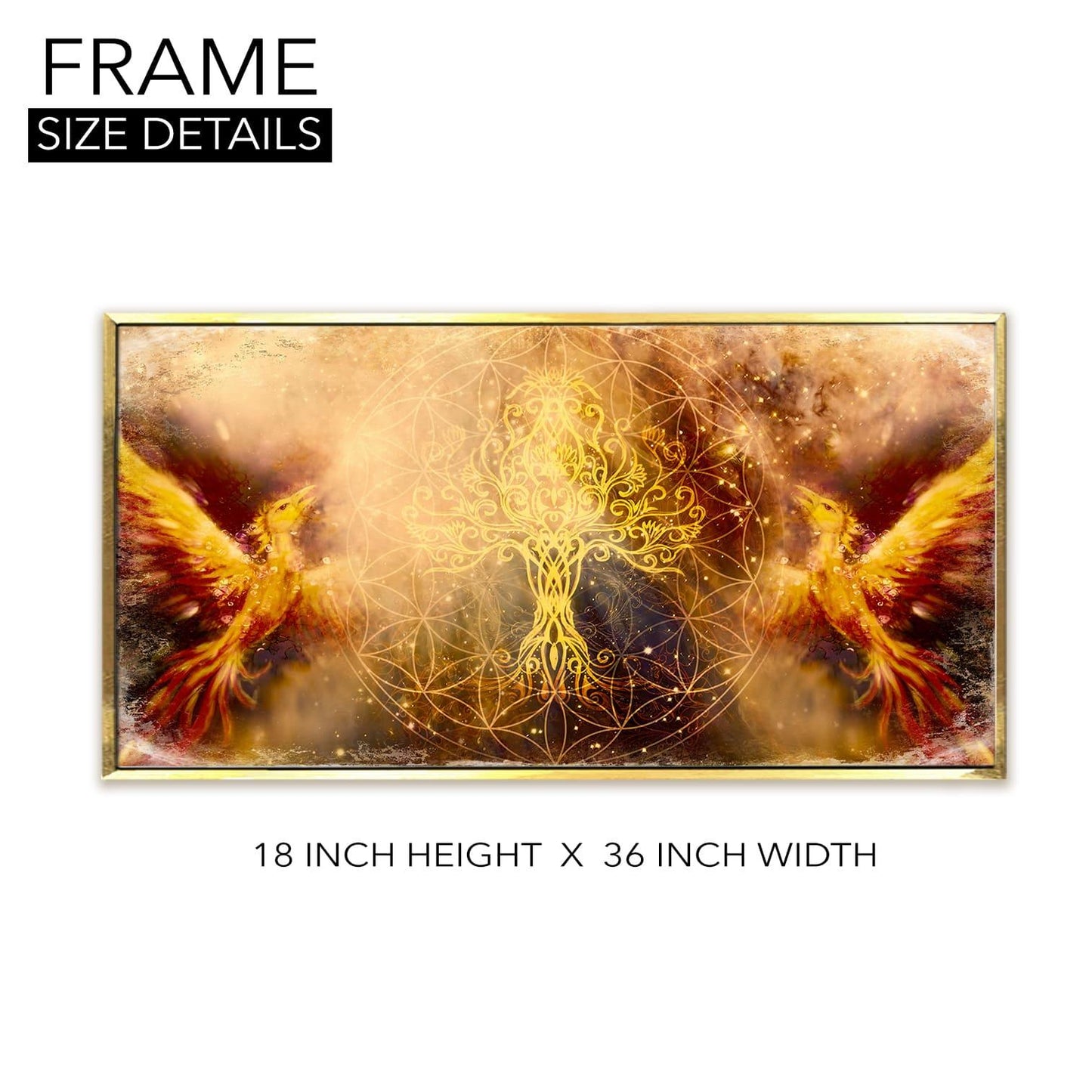 Pheonix Vastu Painting Canvas Framed for Home and office