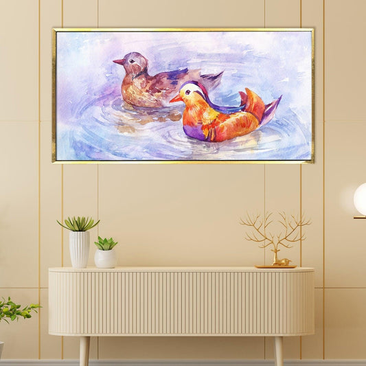 Pair of Duck Vastu Canvas Painting