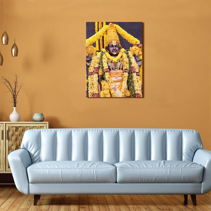 Tirupati Balaji Canvas Art Painting Frame For Home and office
