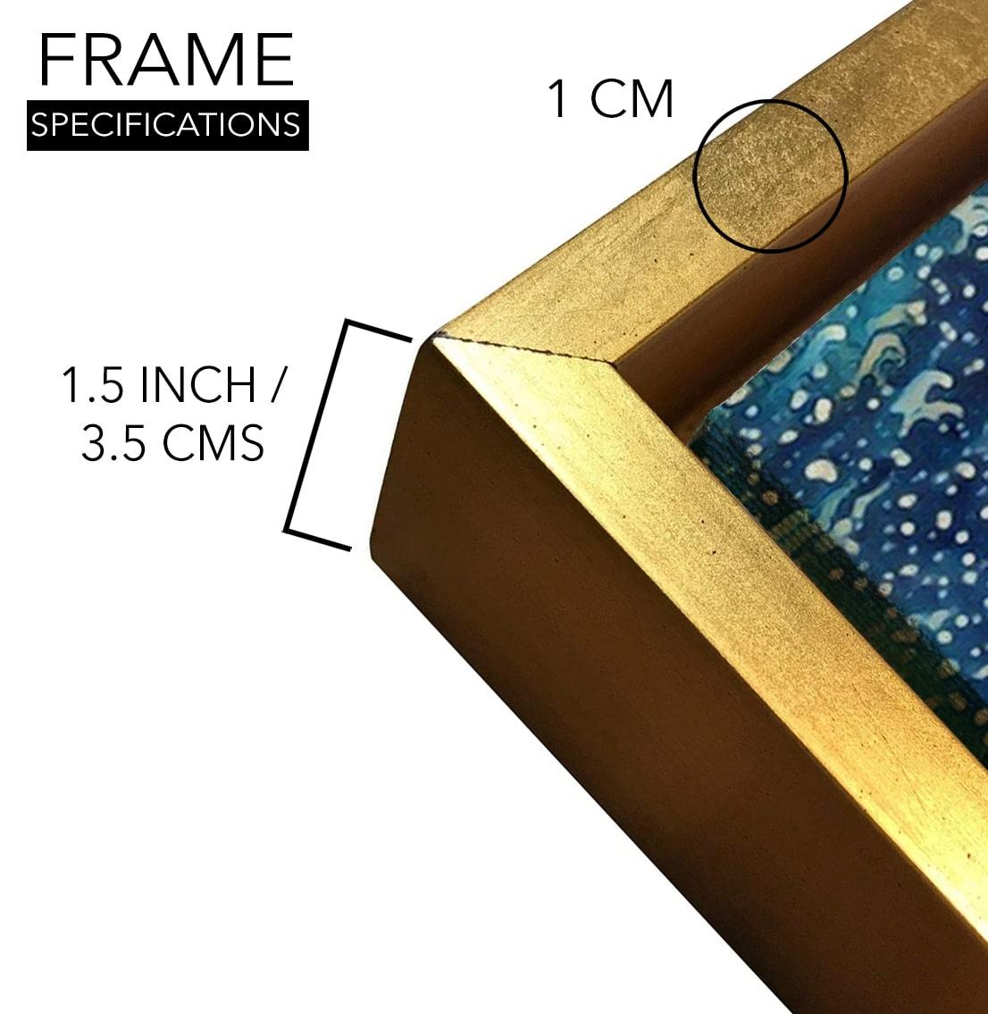 Turtle Vastu Canvas Painting Framed for Home and Office