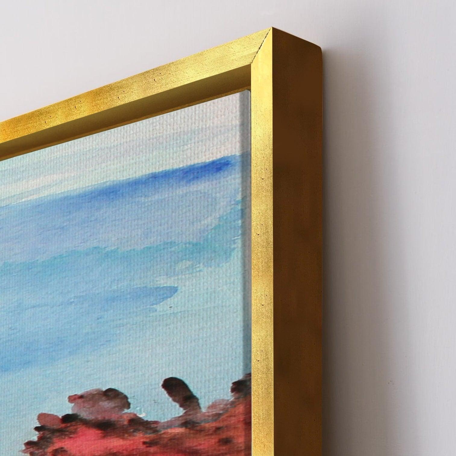 Turtle Vastu Canvas Painting Framed For Living Room Wall Decoration