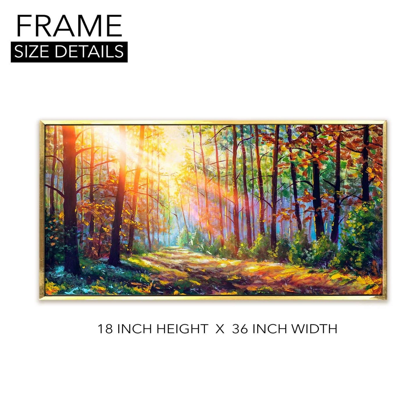 Forest Vastu Canvas Painting Framed For Living Rooms Wall decoration