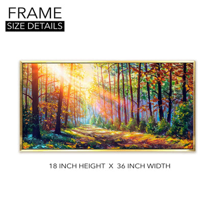 Forest Vastu Canvas Painting Framed For Living Rooms Wall decoration