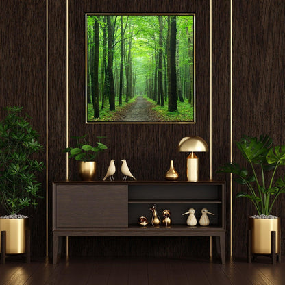 Green Forest Vastu Canvas Painting