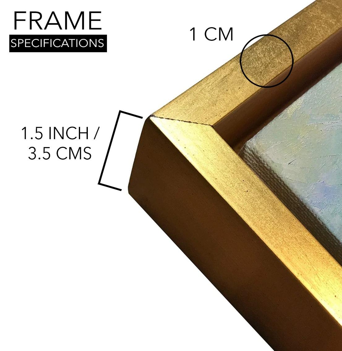 Peacock Vastu Canvas Painting Framed For Bedroom 