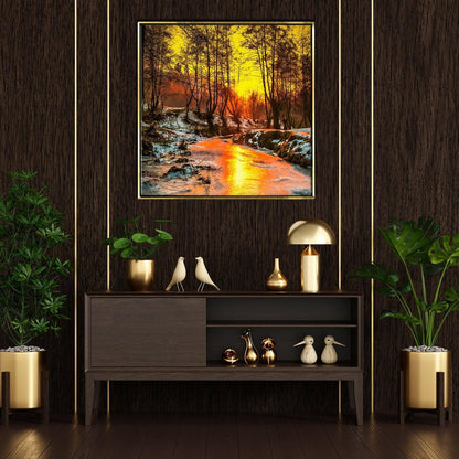 River Vastu Canvas Painting