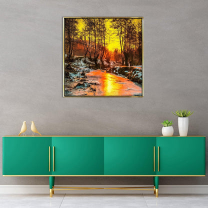 River Vastu Canvas Painting