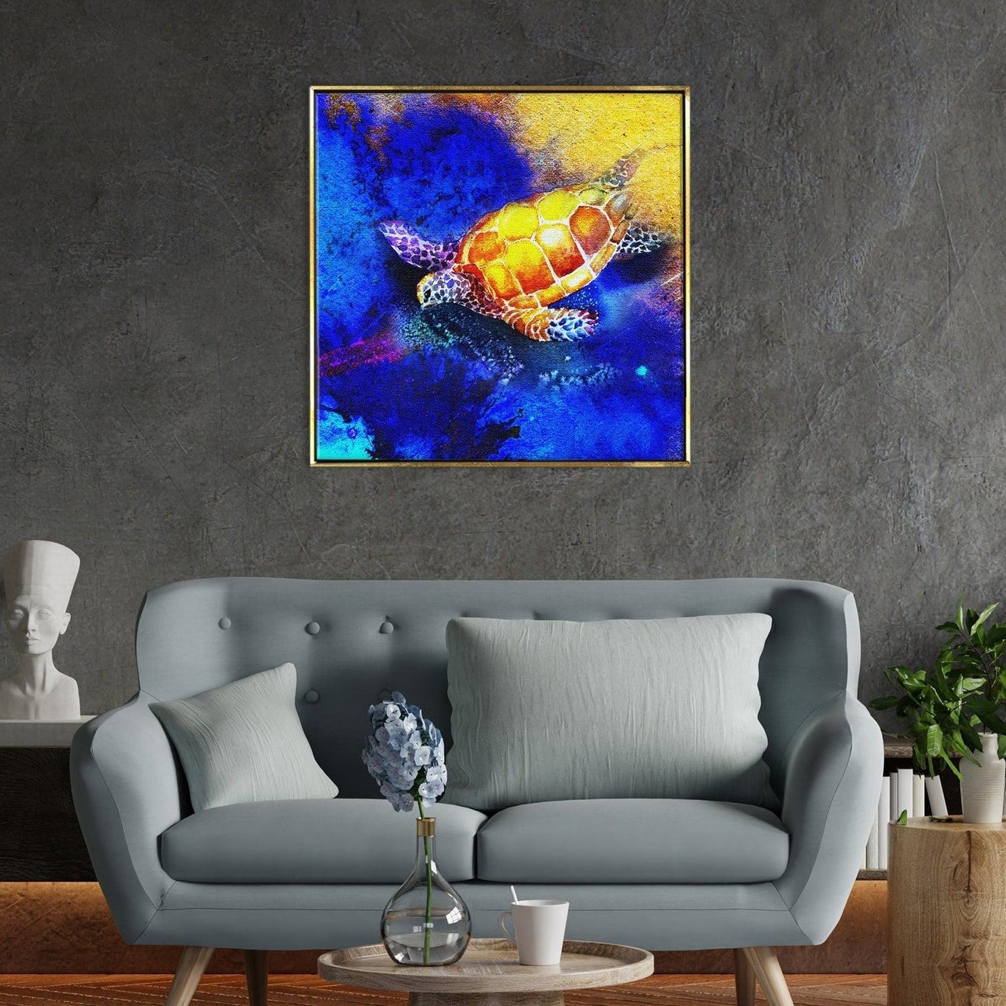 Turtle Vastu Canvas Painting for Home and Office