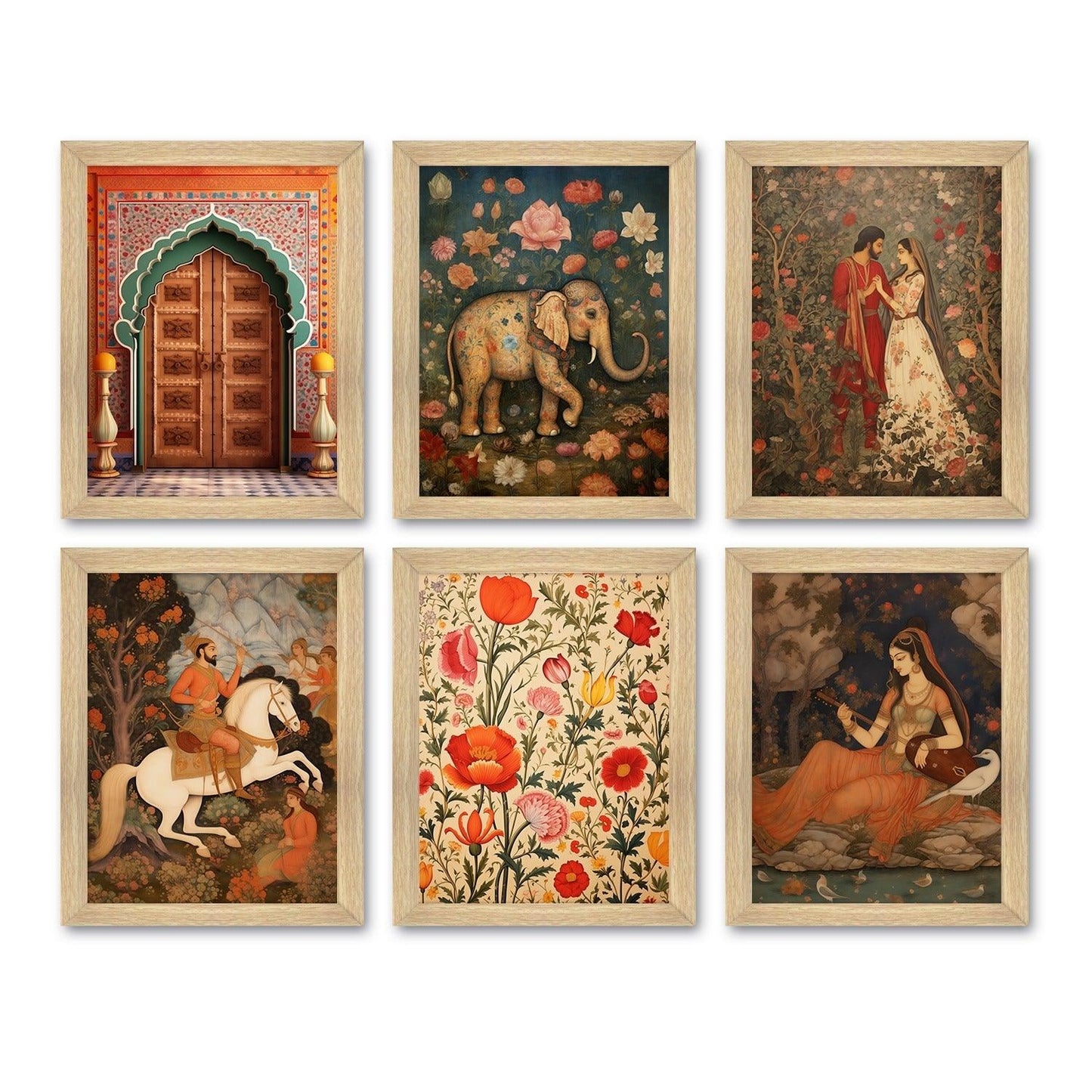 Traditional Art Paintings: Enhance Your Home Décor with Framed Pichwai and Madhubani Masterpieces - Perfect for Living Rooms, Bedrooms, and Office Spaces(ARTFM002) - Khirki.in 