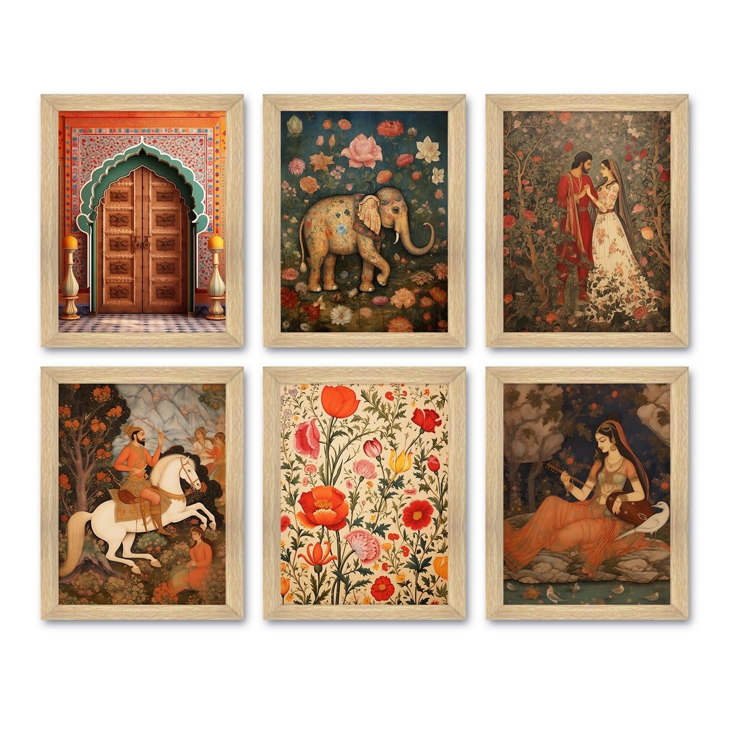Traditional Art Paintings: Enhance Your Home Décor with Framed Pichwai and Madhubani Masterpieces - Perfect for Living Rooms, Bedrooms, and Office Spaces(ARTFM002) - Khirki.in 