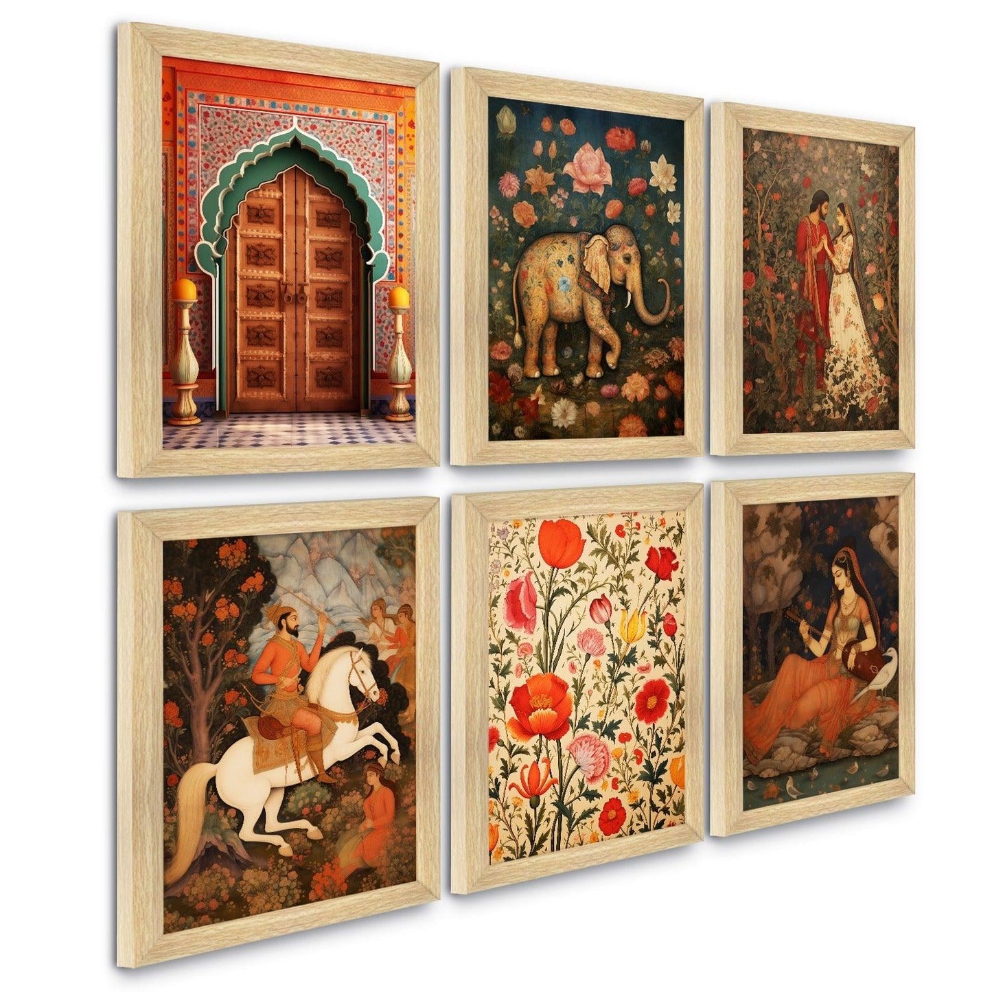 Traditional Art Paintings: Enhance Your Home Décor with Framed Pichwai and Madhubani Masterpieces - Perfect for Living Rooms, Bedrooms, and Office Spaces(ARTFM002) - Khirki.in 