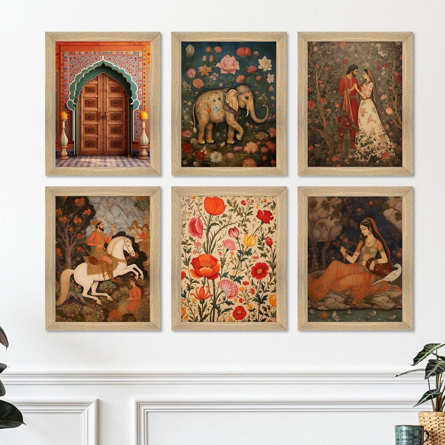 Traditional Art Paintings: Enhance Your Home Décor with Framed Pichwai and Madhubani Masterpieces - Perfect for Living Rooms, Bedrooms, and Office Spaces(ARTFM002) - Khirki.in 