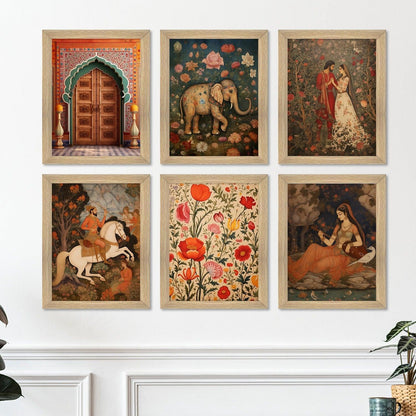 Traditional Art Paintings: Enhance Your Home Décor with Framed Pichwai and Madhubani Masterpieces - Perfect for Living Rooms, Bedrooms, and Office Spaces(ARTFM002) - Khirki.in 