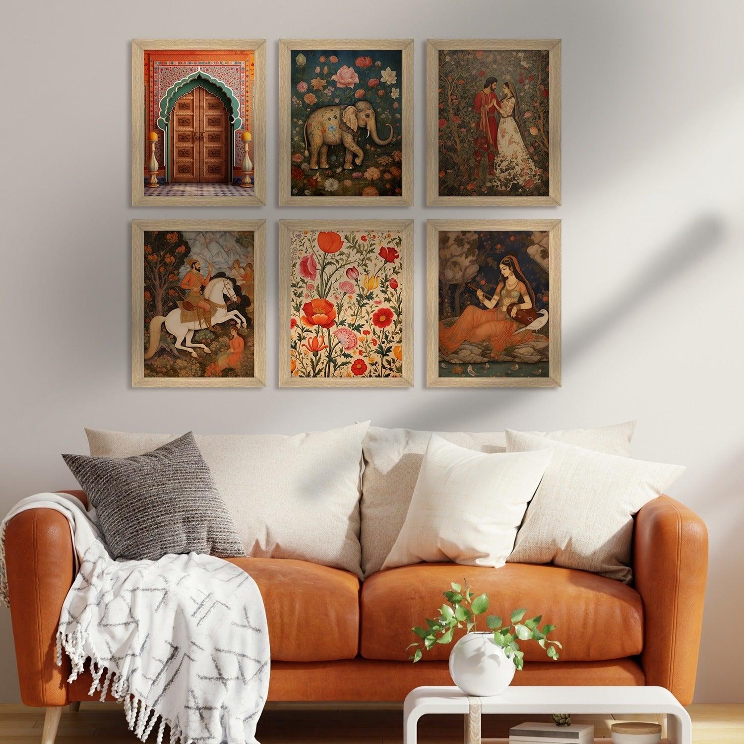 Traditional Art Paintings: Enhance Your Home Décor with Framed Pichwai and Madhubani Masterpieces - Perfect for Living Rooms, Bedrooms, and Office Spaces(ARTFM002) - Khirki.in 