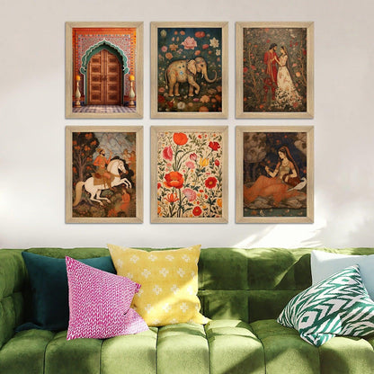 Traditional Art Paintings: Enhance Your Home Décor with Framed Pichwai and Madhubani Masterpieces - Perfect for Living Rooms, Bedrooms, and Office Spaces(ARTFM002) - Khirki.in 