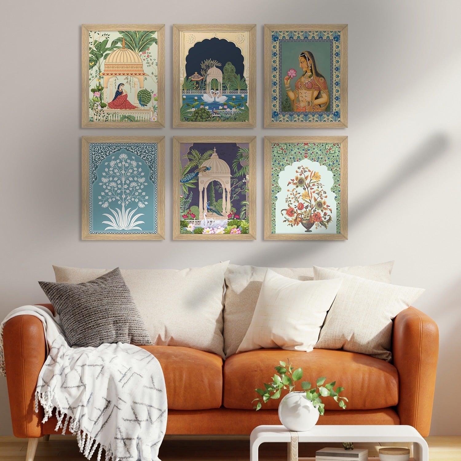 Traditional Art Paintings: Enhance Your Home Décor with Framed Pichwai and Madhubani Masterpieces - Perfect for Living Rooms, Bedrooms, and Office Spaces(ARTFM004) - Khirki.in 